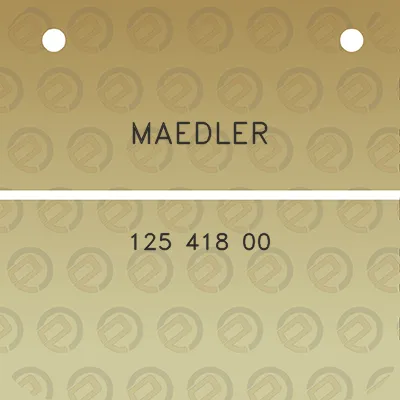 maedler-125-418-00