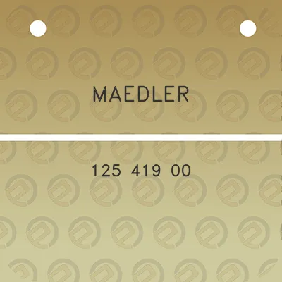 maedler-125-419-00