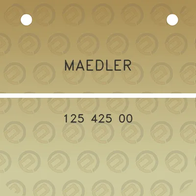 maedler-125-425-00