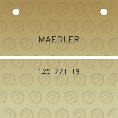 maedler-125-771-19