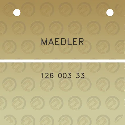 maedler-126-003-33