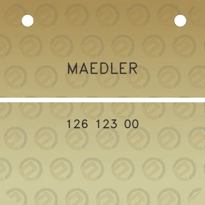 maedler-126-123-00