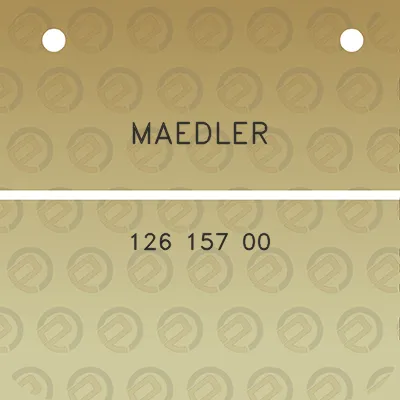 maedler-126-157-00