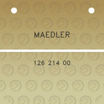 maedler-126-214-00