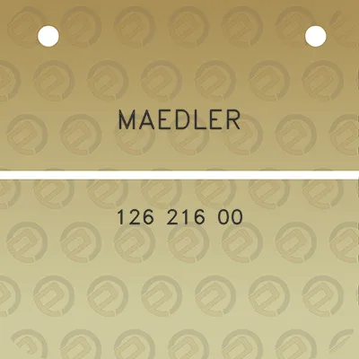 maedler-126-216-00