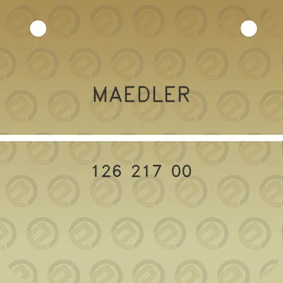 maedler-126-217-00