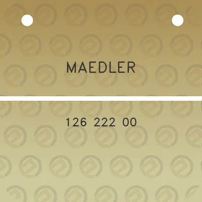 maedler-126-222-00