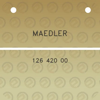 maedler-126-420-00