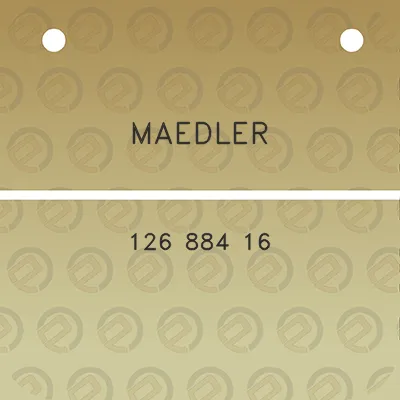 maedler-126-884-16