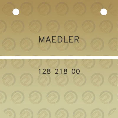 maedler-128-218-00