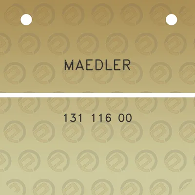 maedler-131-116-00