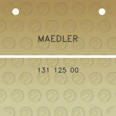 maedler-131-125-00
