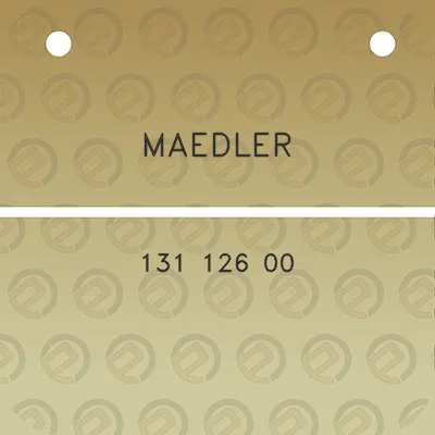 maedler-131-126-00