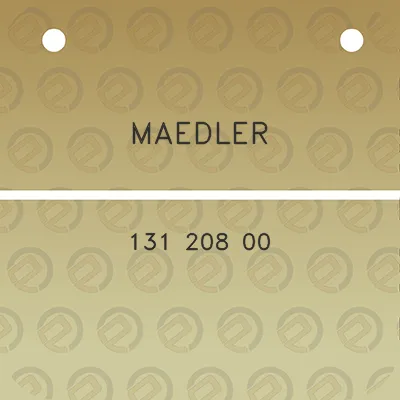 maedler-131-208-00