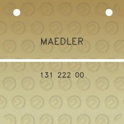 maedler-131-222-00