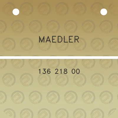 maedler-136-218-00