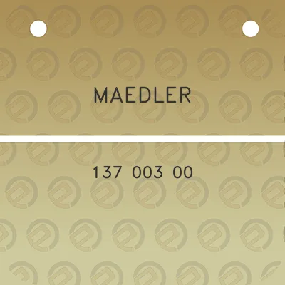 maedler-137-003-00