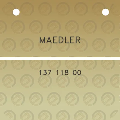 maedler-137-118-00