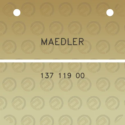 maedler-137-119-00