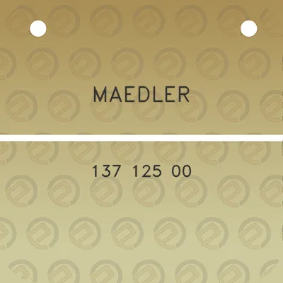 maedler-137-125-00