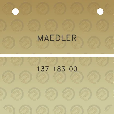 maedler-137-183-00