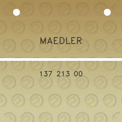 maedler-137-213-00