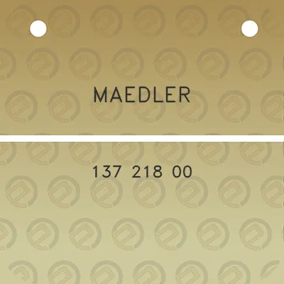 maedler-137-218-00