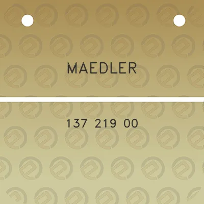 maedler-137-219-00