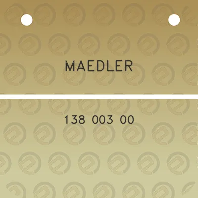 maedler-138-003-00