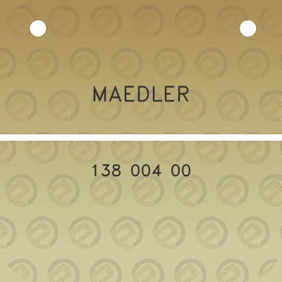 maedler-138-004-00