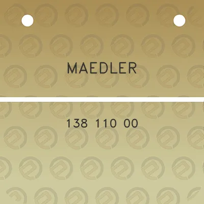 maedler-138-110-00