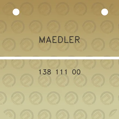 maedler-138-111-00