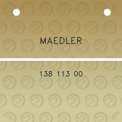 maedler-138-113-00