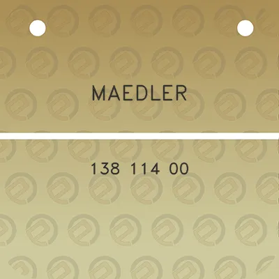 maedler-138-114-00