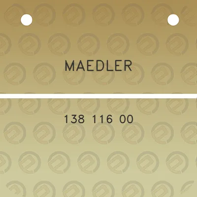 maedler-138-116-00