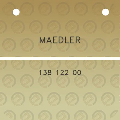 maedler-138-122-00