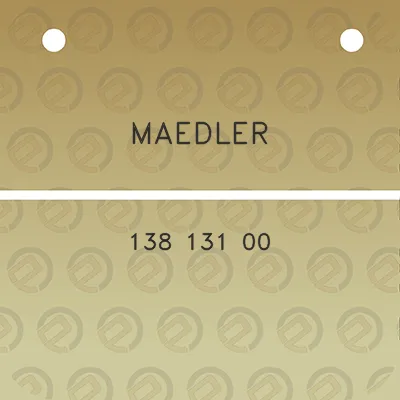 maedler-138-131-00