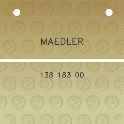 maedler-138-183-00