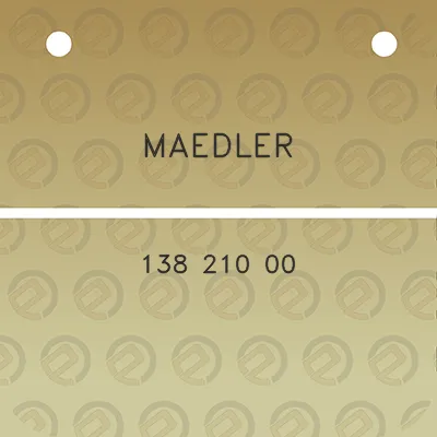 maedler-138-210-00