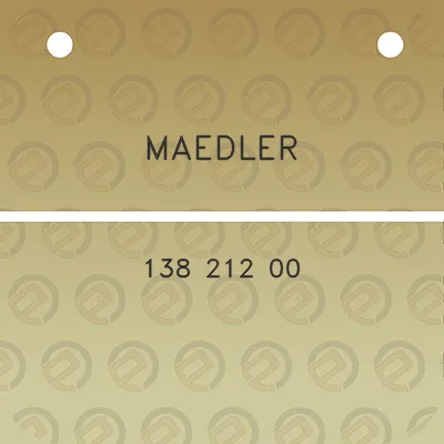 maedler-138-212-00