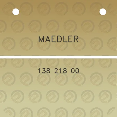 maedler-138-218-00