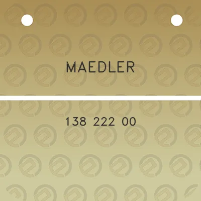 maedler-138-222-00