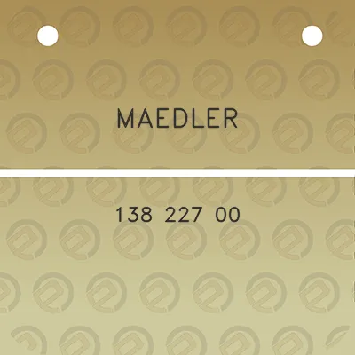 maedler-138-227-00