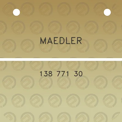 maedler-138-771-30