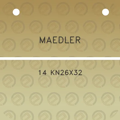 maedler-14-kn26x32