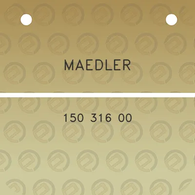 maedler-150-316-00