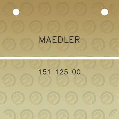 maedler-151-125-00