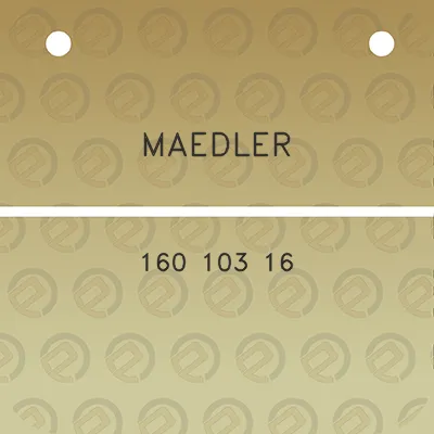 maedler-160-103-16