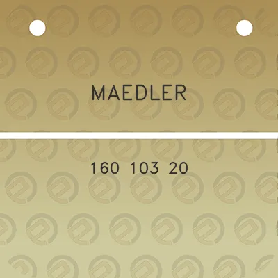 maedler-160-103-20