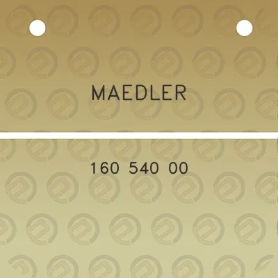 maedler-160-540-00